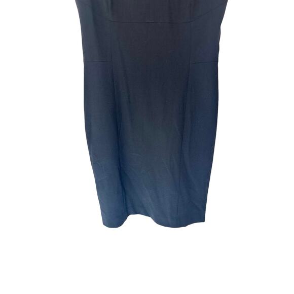 MM. Lafleur Black Basic Career Office Work Sleeveless Ponte Sheath Dress Size 8 - Picture 6 of 9